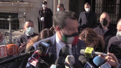 Scene from Covid, Salvini: "Mia speranza è riaprire dalla seconda metà di aprile le città 'tranquille'"