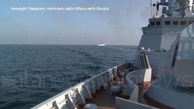 Scene from Russia, esercitazione militare nel mar Baltico: schierate 60 navi da guerra