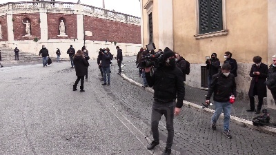 Scene from Governo, i leader del centrodestra al Quirinale
