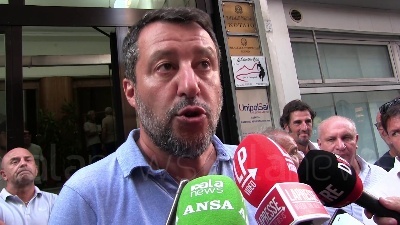 Scene from Elezioni, Salvini: "Per la Lega al sud il lavoro è centrale"