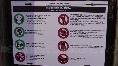 Scene from Fase 2, fedeli tornano in Duomo per la messa: "Difficile stare lontano dalla chiesa"