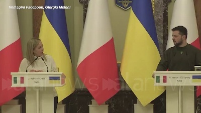 Scene from Ucraina, Meloni: "L'Italia non tentennerà"
