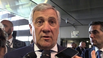 Scene from Tajani: "Contenti ritorno Berlusconi, sanata una ferita"