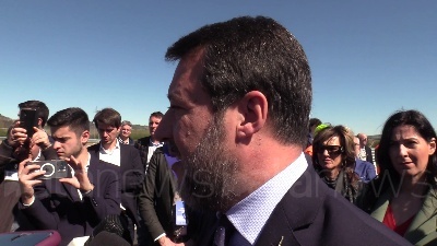Scene from Asti-Cuneo, Salvini: "Da decenni aspettiamo questa giornata"