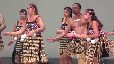 Scene from A Expo Dubai 2020 arriva la Haka della Nuova Zelanda