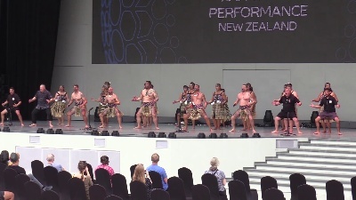 Scene from A Expo Dubai 2020 arriva la Haka della Nuova Zelanda