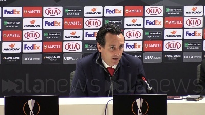 Scene from Arsenal-Napoli, Emery: "2-0 risultato giusto"