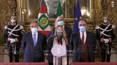 Scene from Consultazioni, De Petris: "Vogliamo andare avanti con Conte"