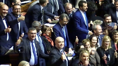 Scene from Legittima Difesa, dopo il voto è bagarre Lega-PD