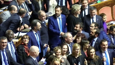 Scene from Legittima Difesa, dopo il voto è bagarre Lega-PD