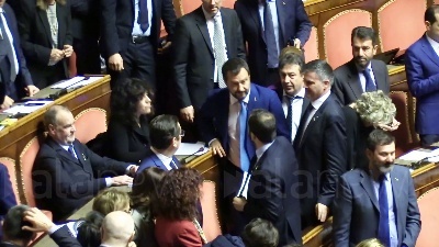 Scene from Legittima Difesa, dopo il voto è bagarre Lega-PD