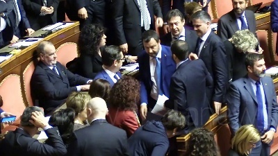 Scene from Legittima Difesa, dopo il voto è bagarre Lega-PD