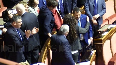 Scene from Legittima Difesa, dopo il voto è bagarre Lega-PD