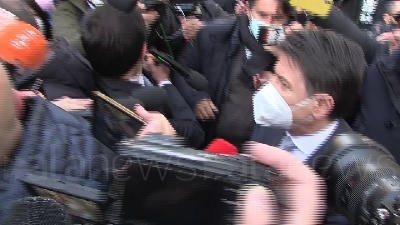 Scene from Conte: "Lavoro ad un patto di fine legislatura confido Italia viva non esca"