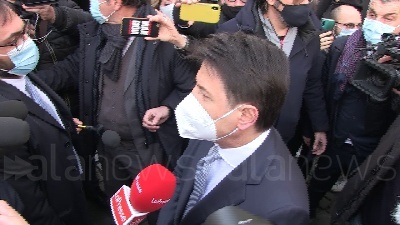 Scene from Conte: "Lavoro ad un patto di fine legislatura confido Italia viva non esca"