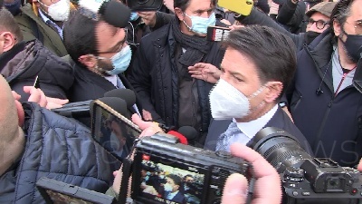 Scene from Conte: "Lavoro ad un patto di fine legislatura confido Italia viva non esca"