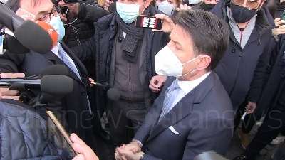 Scene from Conte: "Lavoro ad un patto di fine legislatura confido Italia viva non esca"