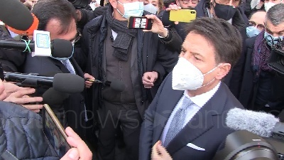 Scene from Conte: "Lavoro ad un patto di fine legislatura confido Italia viva non esca"