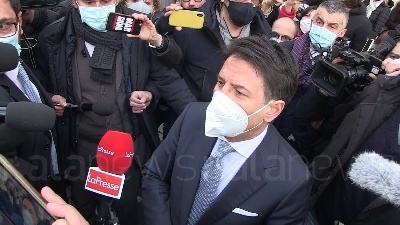 Scene from Conte: "Lavoro ad un patto di fine legislatura confido Italia viva non esca"