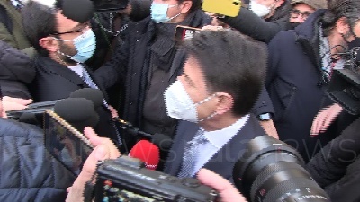 Scene from Conte: "Lavoro ad un patto di fine legislatura confido Italia viva non esca"