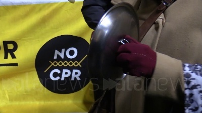 Scene from Corteo no Cpr, i manifestanti: "Sala svegliati: abbi coraggio di disobbedire"