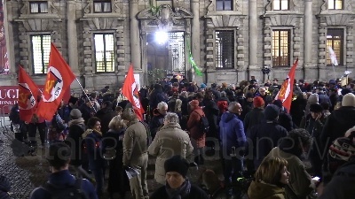 Scene from Corteo no Cpr, i manifestanti: "Sala svegliati: abbi coraggio di disobbedire"
