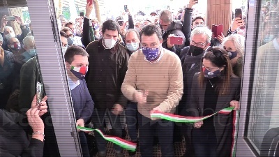 Scene from Monte dei Paschi, Salvini: "Diventi banca delle piccole e medie imprese"