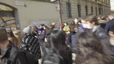 Scene from A Milano assembramenti sul set del nuovo film di Lady Gaga