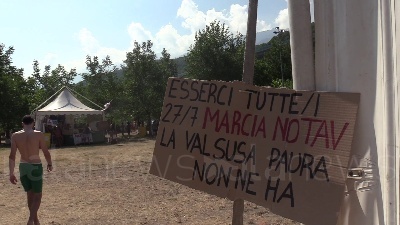 Scene from Tav, il Festival Alta Felicità si prepara alla marcia al cantiere di Chiomonte