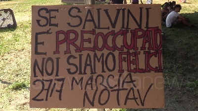 Scene from Tav, il Festival Alta Felicità si prepara alla marcia al cantiere di Chiomonte