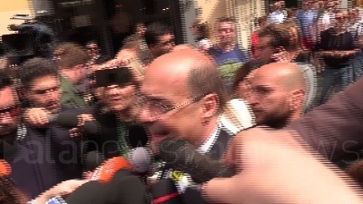 Scene from Zingaretti: "Oscuro se mafia rom a sostegno Salvini"
