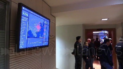 Scene from Coronavirus, Conte alla Protezione Civile: le immagini dal Comitato operativo