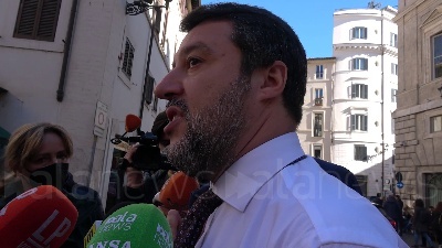 Scene from Ucraina, Salvini: "Sanzioni alla Russia? Vediamo, noi lavoriamo per la pace"