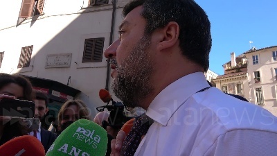 Scene from Ucraina, Salvini: "Sanzioni alla Russia? Vediamo, noi lavoriamo per la pace"