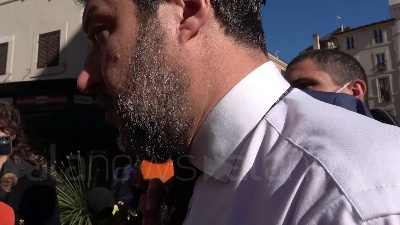 Scene from Ucraina, Salvini: "Sanzioni alla Russia? Vediamo, noi lavoriamo per la pace"