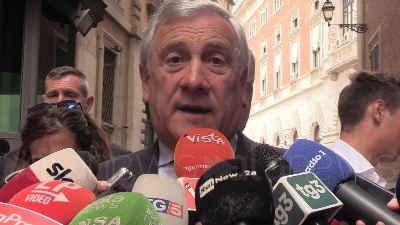 Scene from Elezioni europee, Tajani: "Ok Lega ma non faremo alleanze con Le Pen e Alternative für Deutschland"