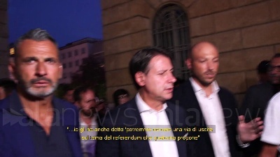 Scene from Fuorionda di Conte a Milano: "Nuovo stadio grande speculazione"