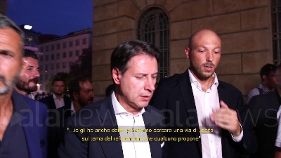 Scene from Fuorionda di Conte a Milano: "Nuovo stadio grande speculazione"
