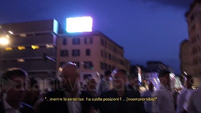 Scene from Fuorionda di Conte a Milano: "Nuovo stadio grande speculazione"