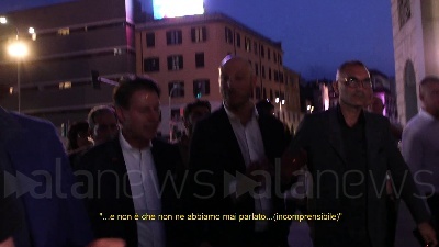 Scene from Fuorionda di Conte a Milano: "Nuovo stadio grande speculazione"