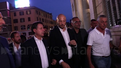 Scene from Fuorionda di Conte a Milano: "Nuovo stadio grande speculazione"