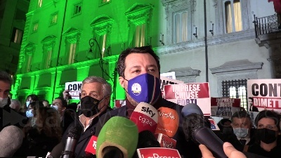 Scene from Dl Sicurezza, Salvini: "Ritirare i decreti clandestini, parliamo di salute e lavoro"