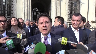Scene from Regionali,Conte: "Rensioni Pd-M5S? Numeri in Parlamento immutati"