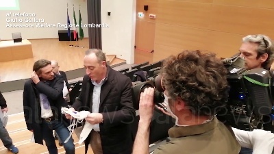 Scene from Coronavirus, Gallera: "Che rabbia nel vedere quelle mascherine inutili"
