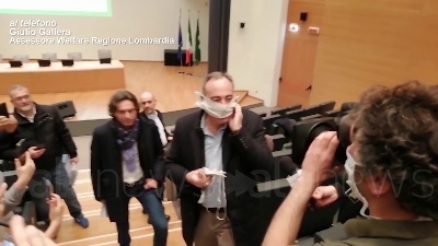 Scene from Coronavirus, Gallera: "Che rabbia nel vedere quelle mascherine inutili"