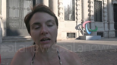 Scene from Milano, protesta Ultima Generazione per caldo estremo: "Dobbiamo prepararci al collasso climatico"
