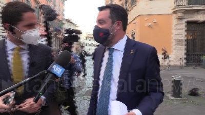 Scene from Informativa Conte, Salvini: "Lontano dalla realtà"