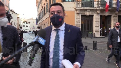 Scene from Informativa Conte, Salvini: "Lontano dalla realtà"