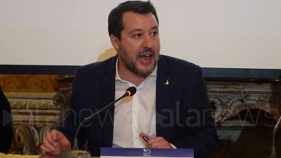 Scene from Salvini: "La sinistra porta in tribunale battaglie che non vince in Parlamento"