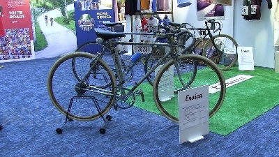 Scene from Corsa Eroica, inaugurazione della mostra sulla corsa di bici d'epoca al Parlamento europeo